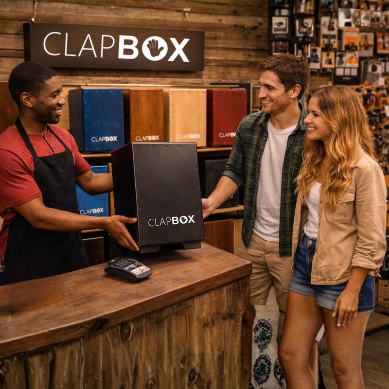 Clapbox Small Cajon (Small Size) - NOT MADE IN CHINA - 3 Internal Snares | Most Popular Cajon Brand Online (Black) - Image 2